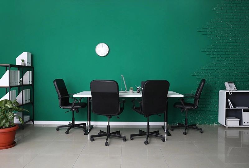 influence des couleurs vertes dans les espaces de travail ou de réunion - article AG Concept Blagnac